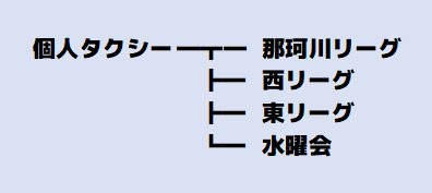 個人タクシーリーグ概要図